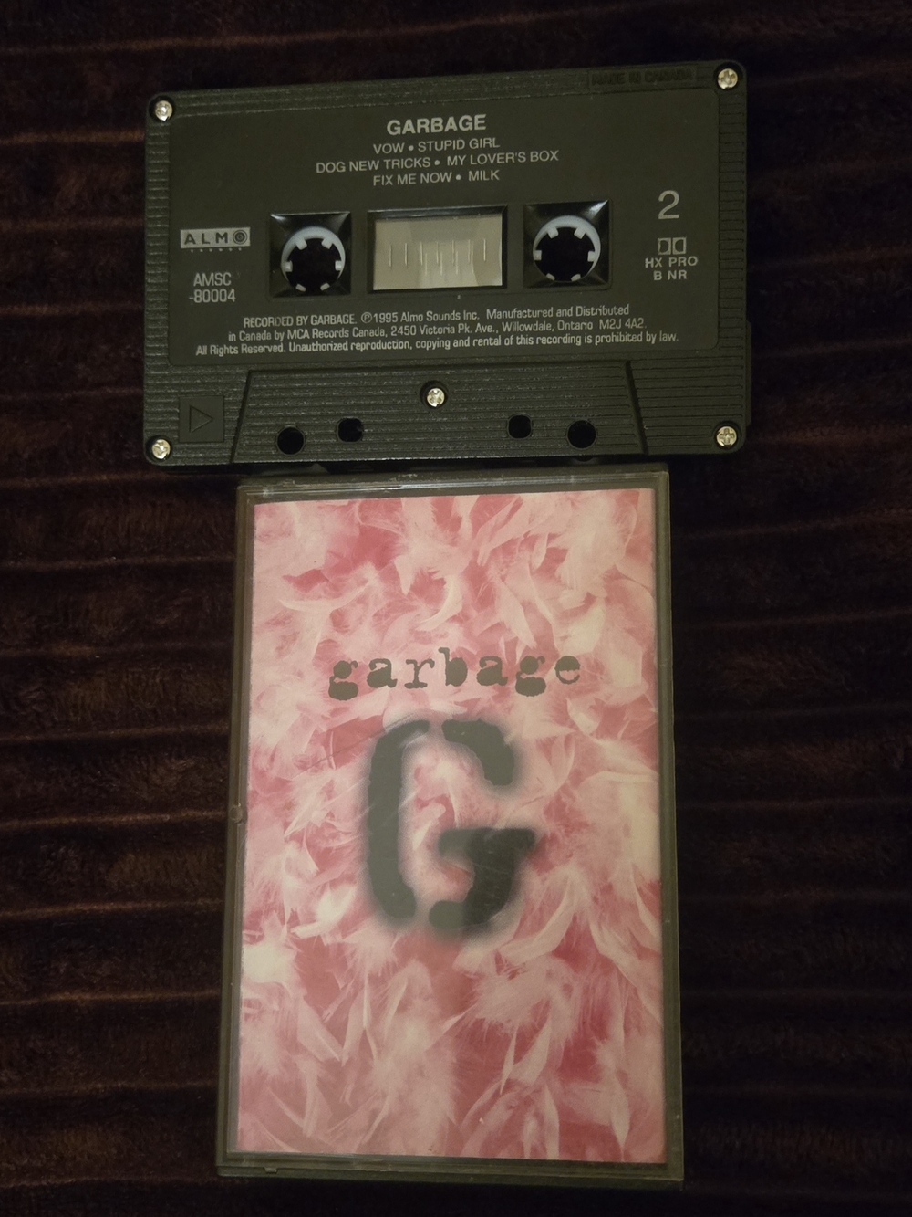 Vintage Garbage Self Titled Cassette Tape